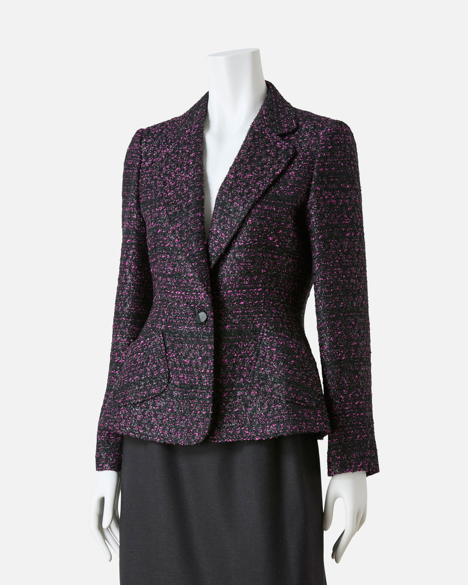 jun ashida - ラメ入りツイードジャケット | ONLINE STORE