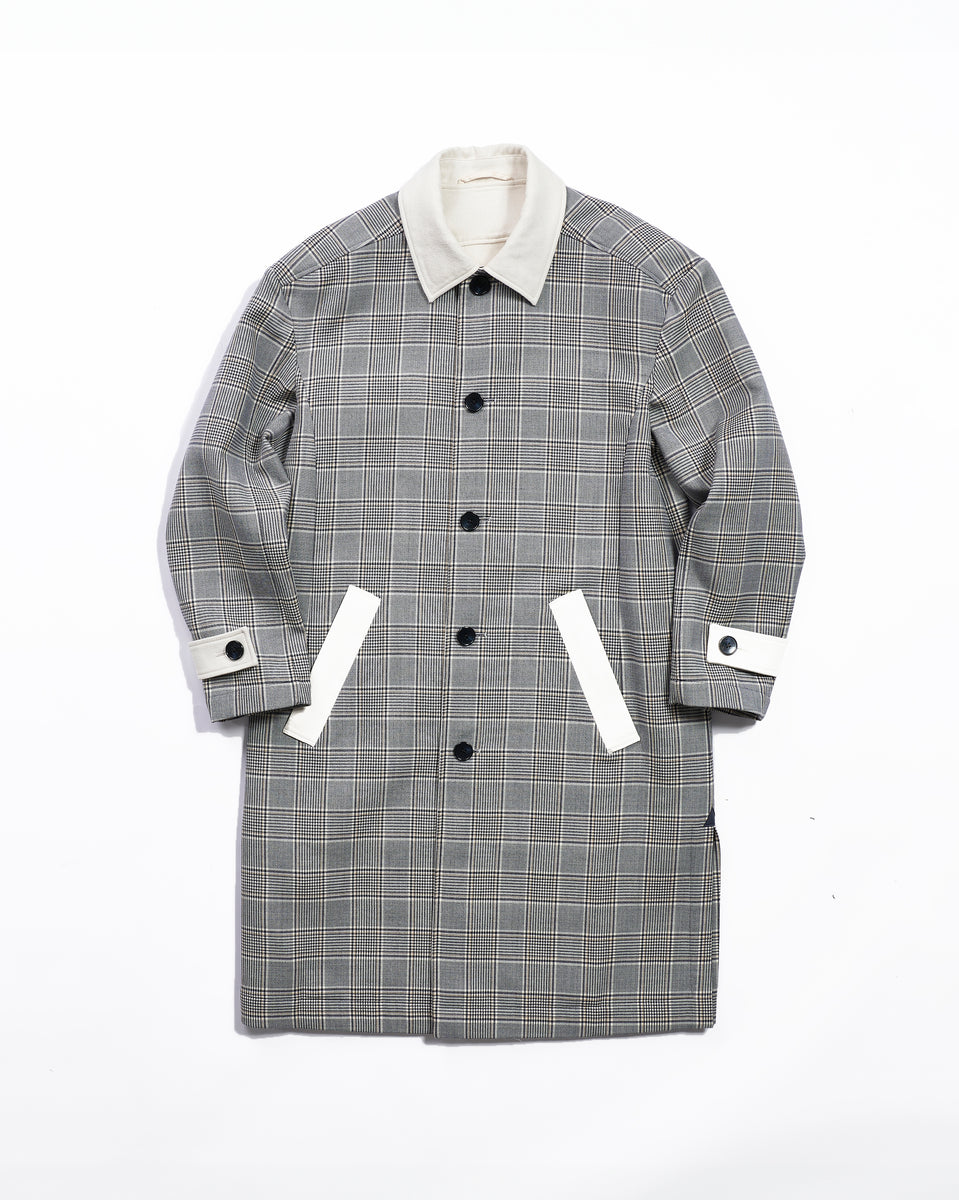 TAE ASHIDA Men's - グレンチェックダブルフェイスコート | ONLINE STORE