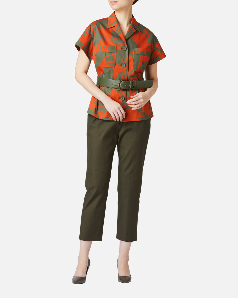 コットンキャンバス製ストレートパンツ jun ashida - コットンキャンバスストレートパンツ | ONLINE STORE