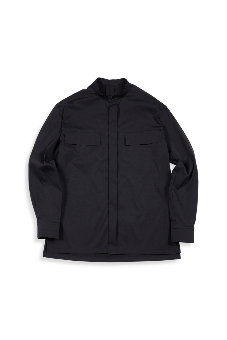 TAE ASHIDA Men s - リュクスナイロン バンドカラーシャツ ONLINE STORE