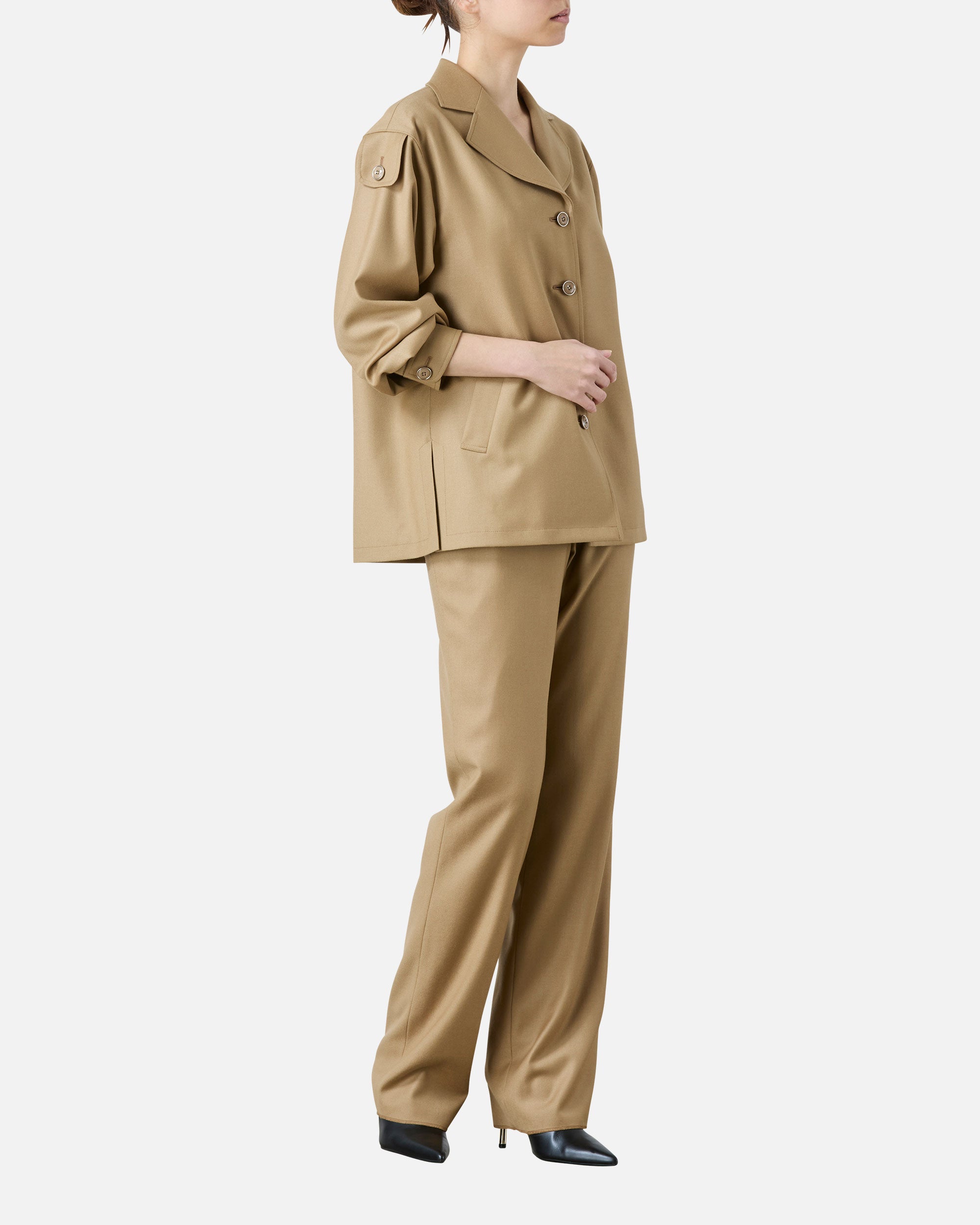 ストレッチウールシャツジャケット