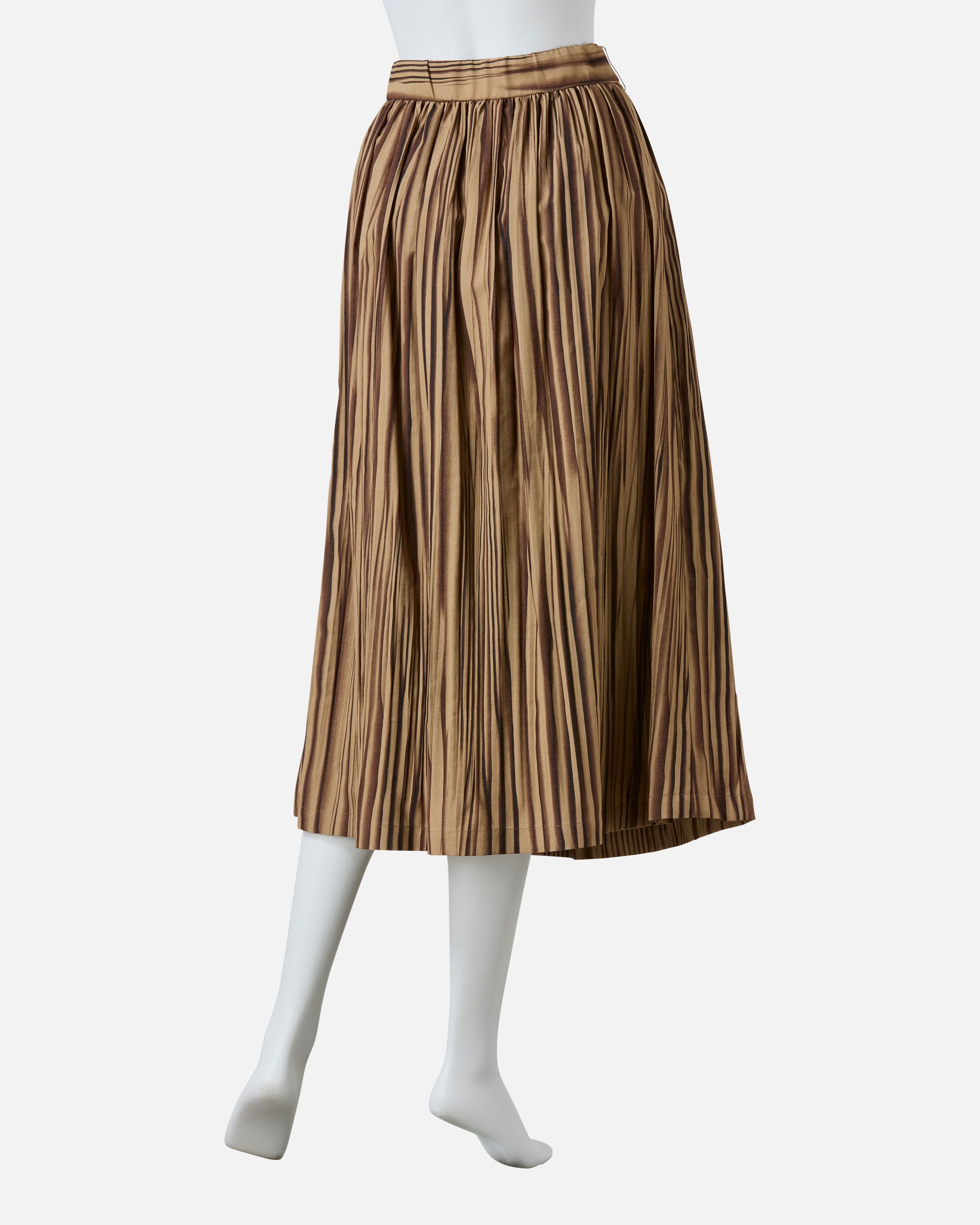 ワッシャー加工プリントスカート