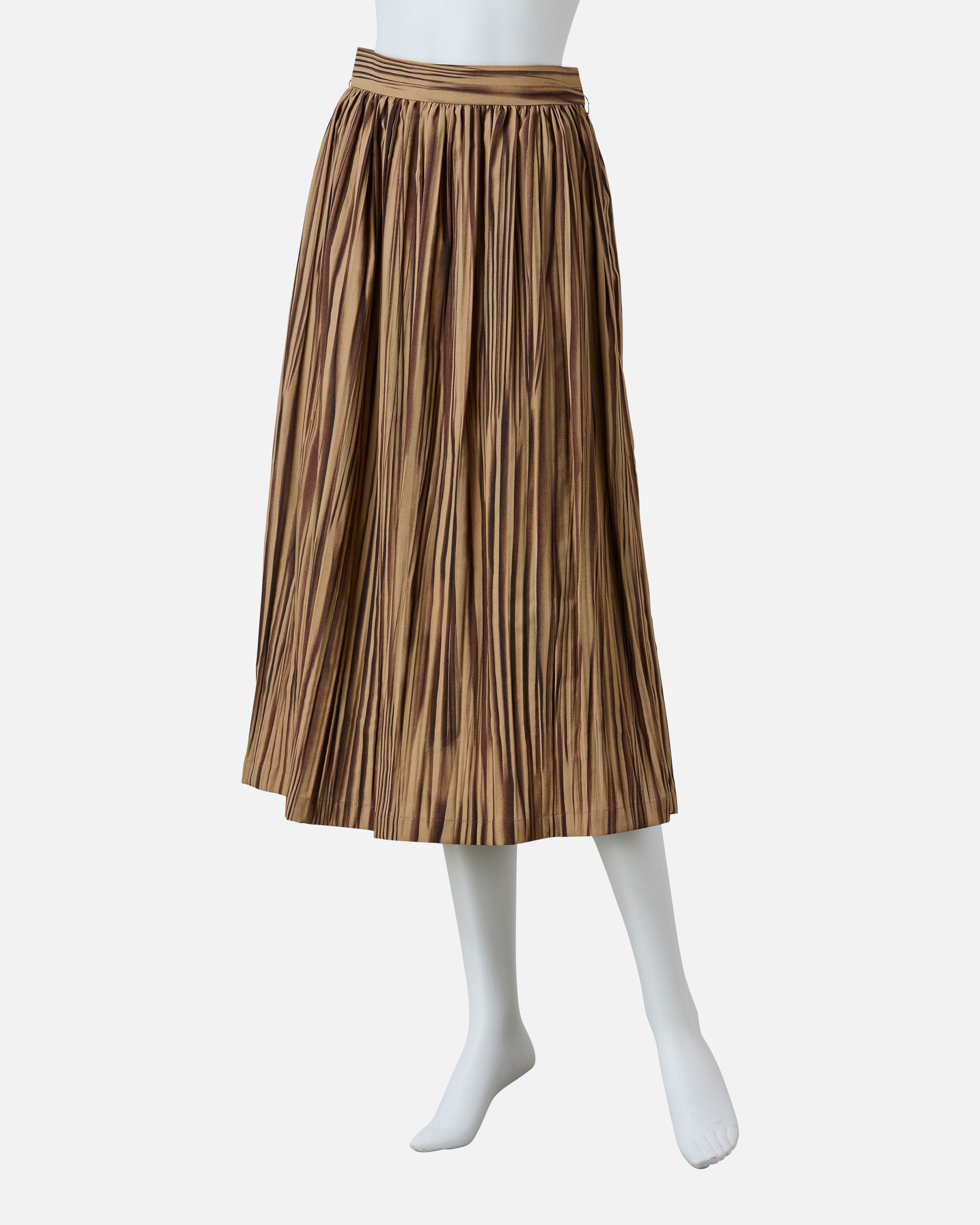 ワッシャー加工プリントスカート