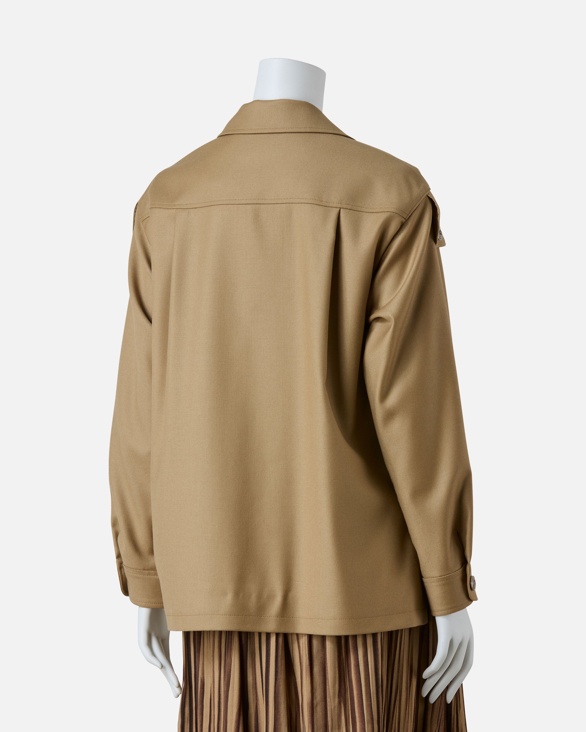 ストレッチウールシャツジャケット