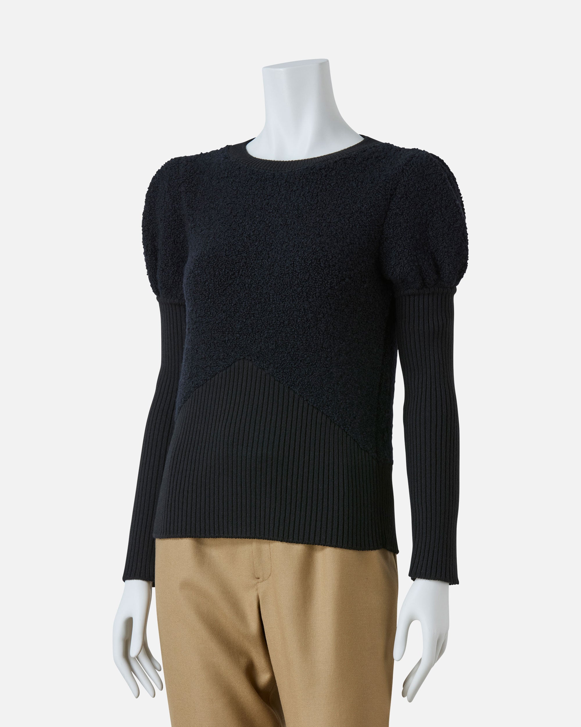 パフスリーブニットプルオーバー