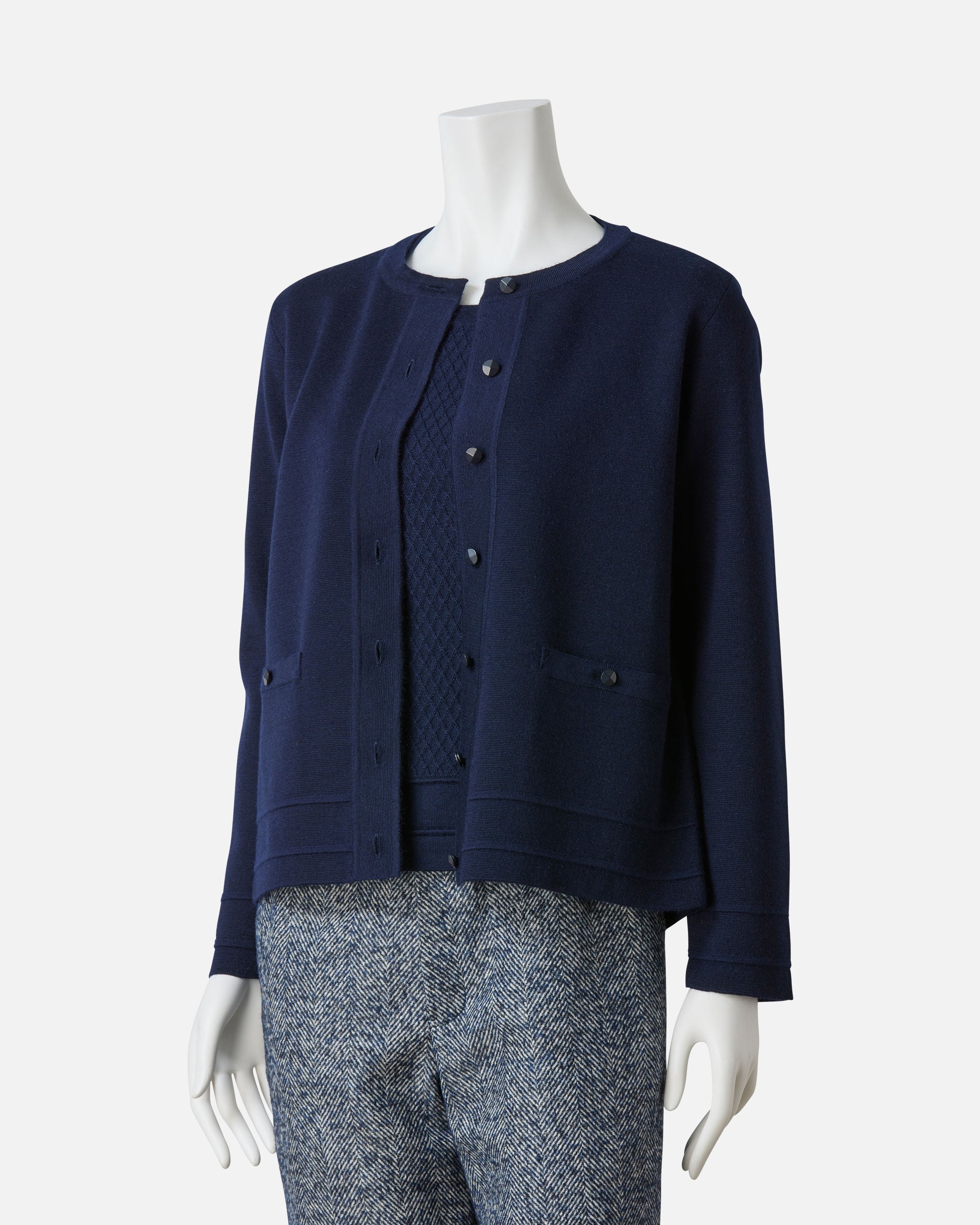 ウールモヘアカーディガン