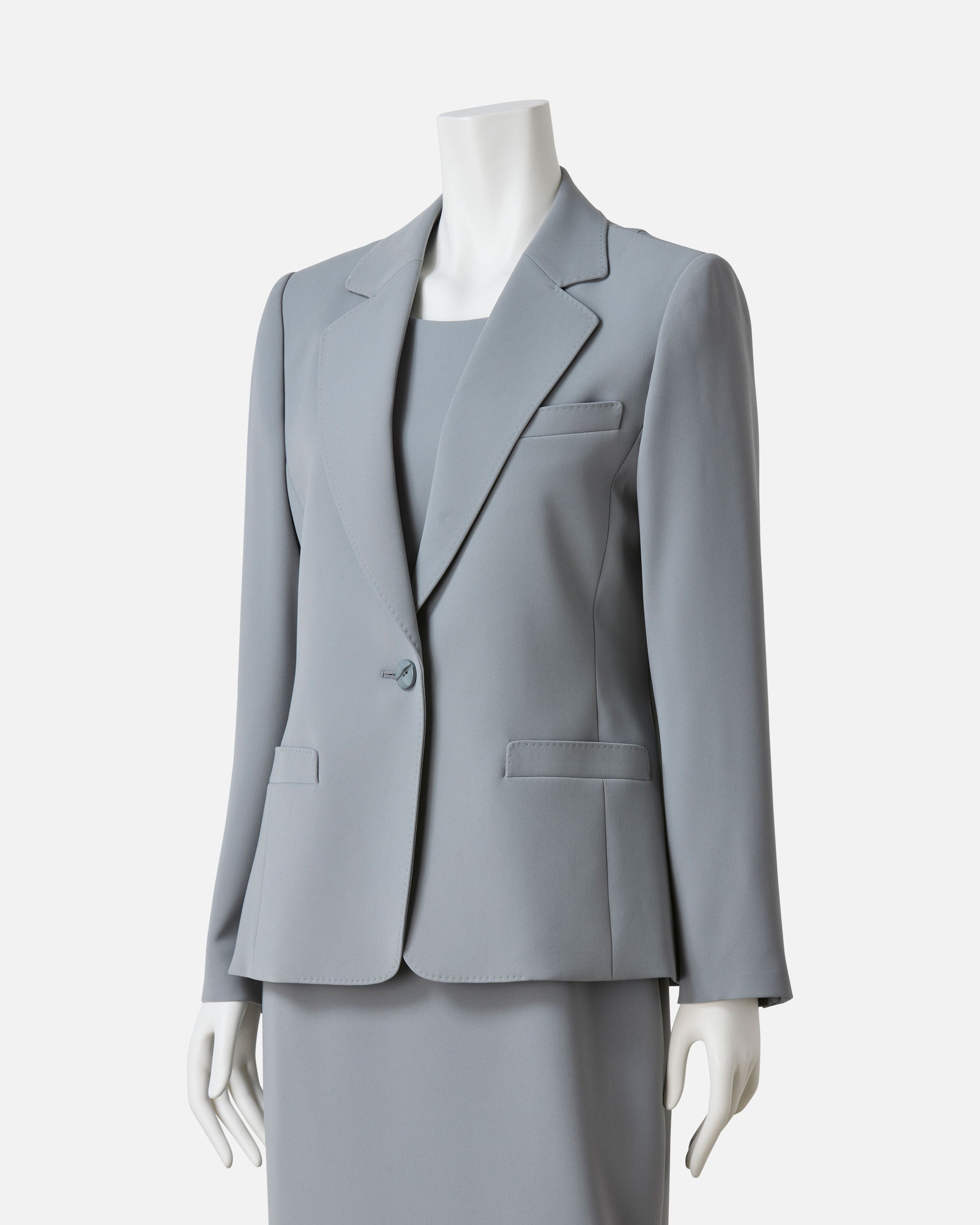 ポリエステルクレープテーラードジャケット