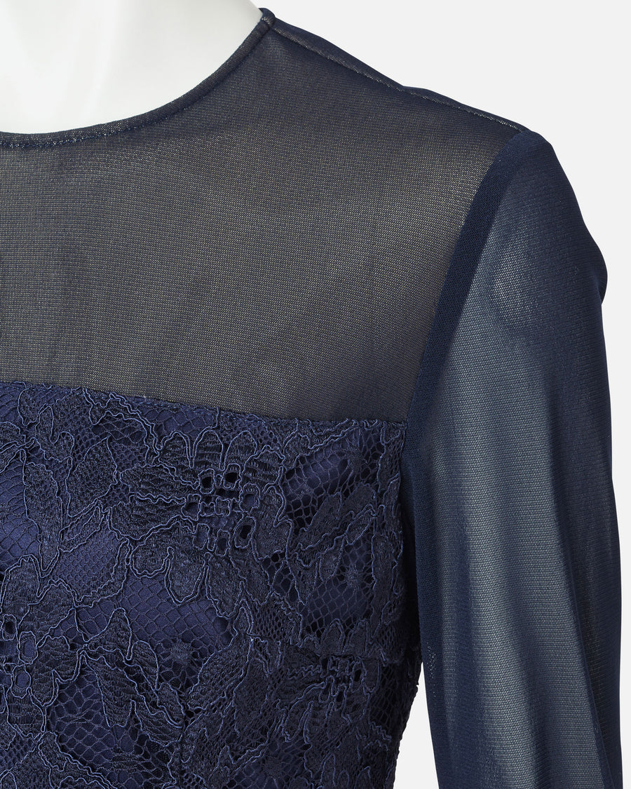 ラッセルレース×チュールブラウス / Raschel Lace Tulle Blouse