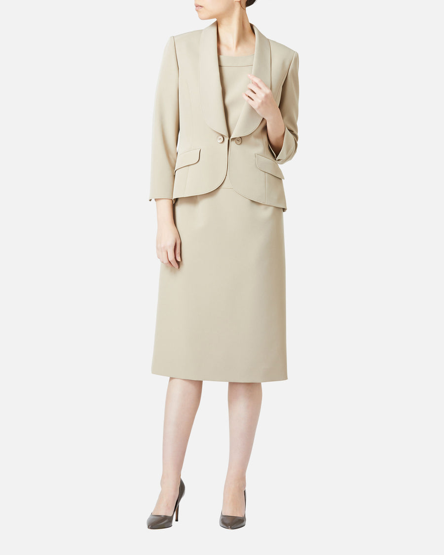 ストレッチクレープワンピース / Stretch Crepe Dress