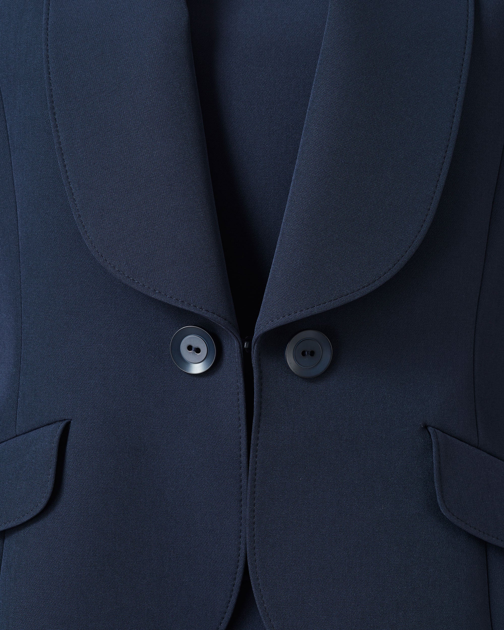 ストレッチクレープショールカラージャケット / Shawl Lapel Stretch Crepe Jacket