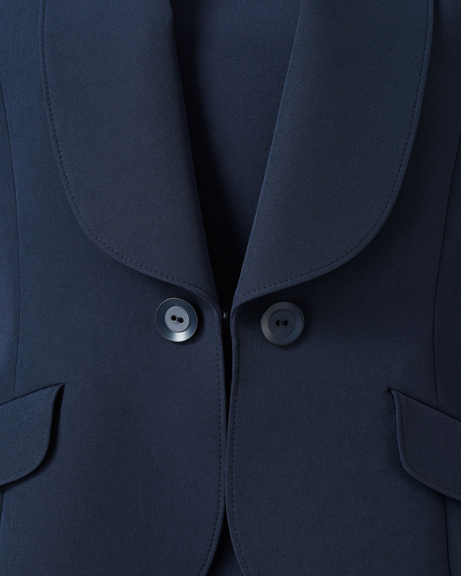 ストレッチクレープショールカラージャケット / Shawl Lapel Stretch Crepe Jacket