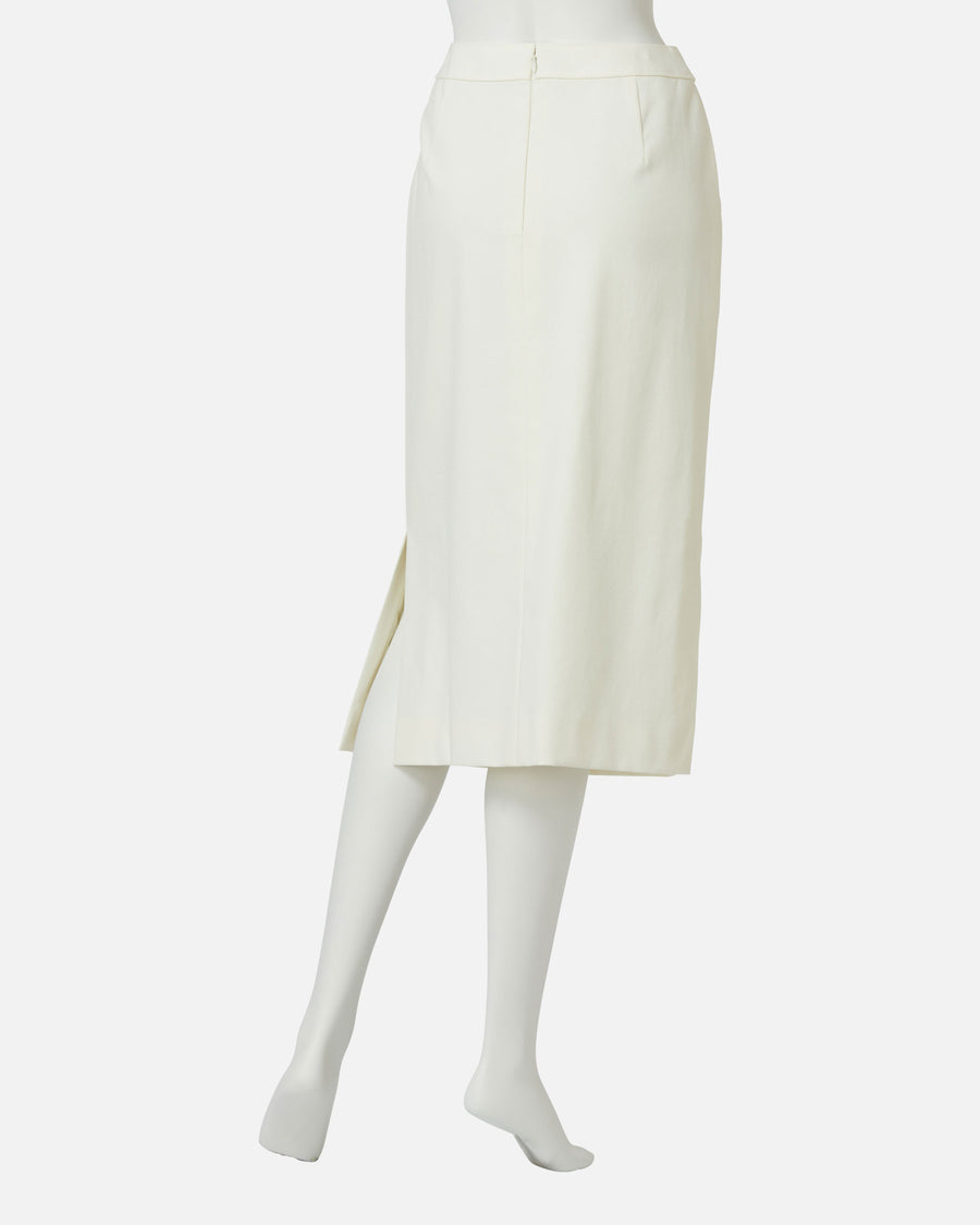 ストレッチクレープサイドスリットスカート / Stretch Crepe Side Slit Skirt