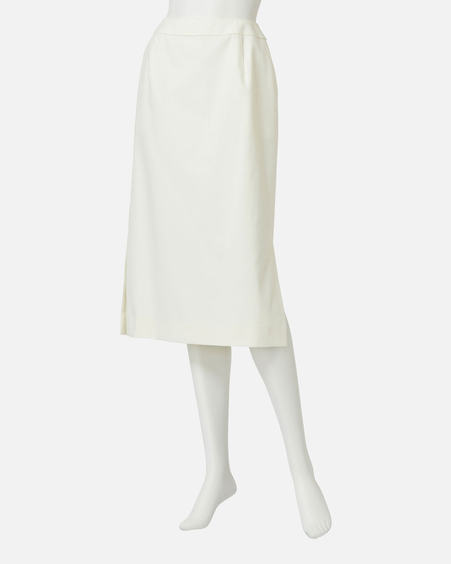 ストレッチクレープサイドスリットスカート / Stretch Crepe Side Slit Skirt