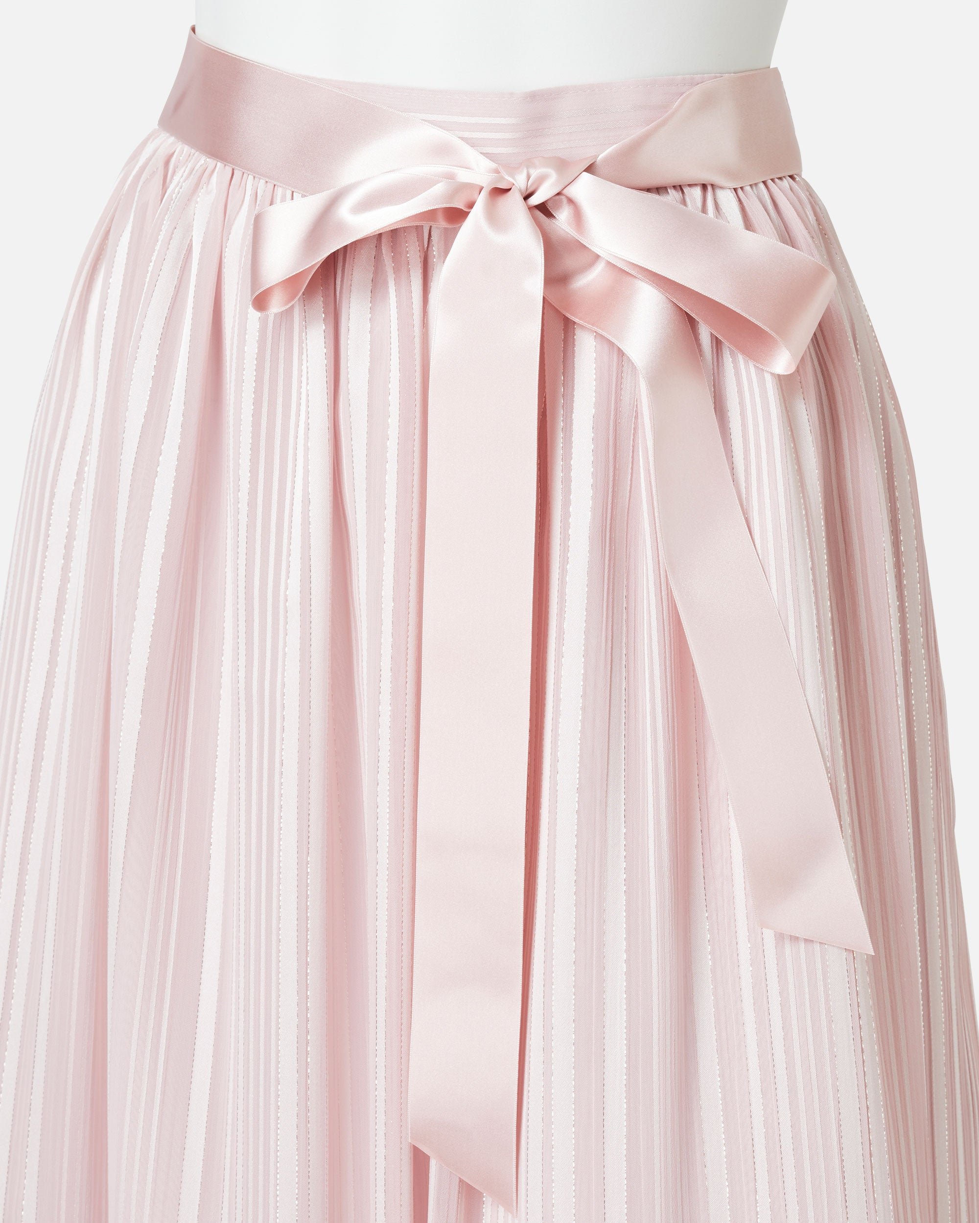 シフォンサテンギャザースカート / Gathered Chiffon Satin Skirt