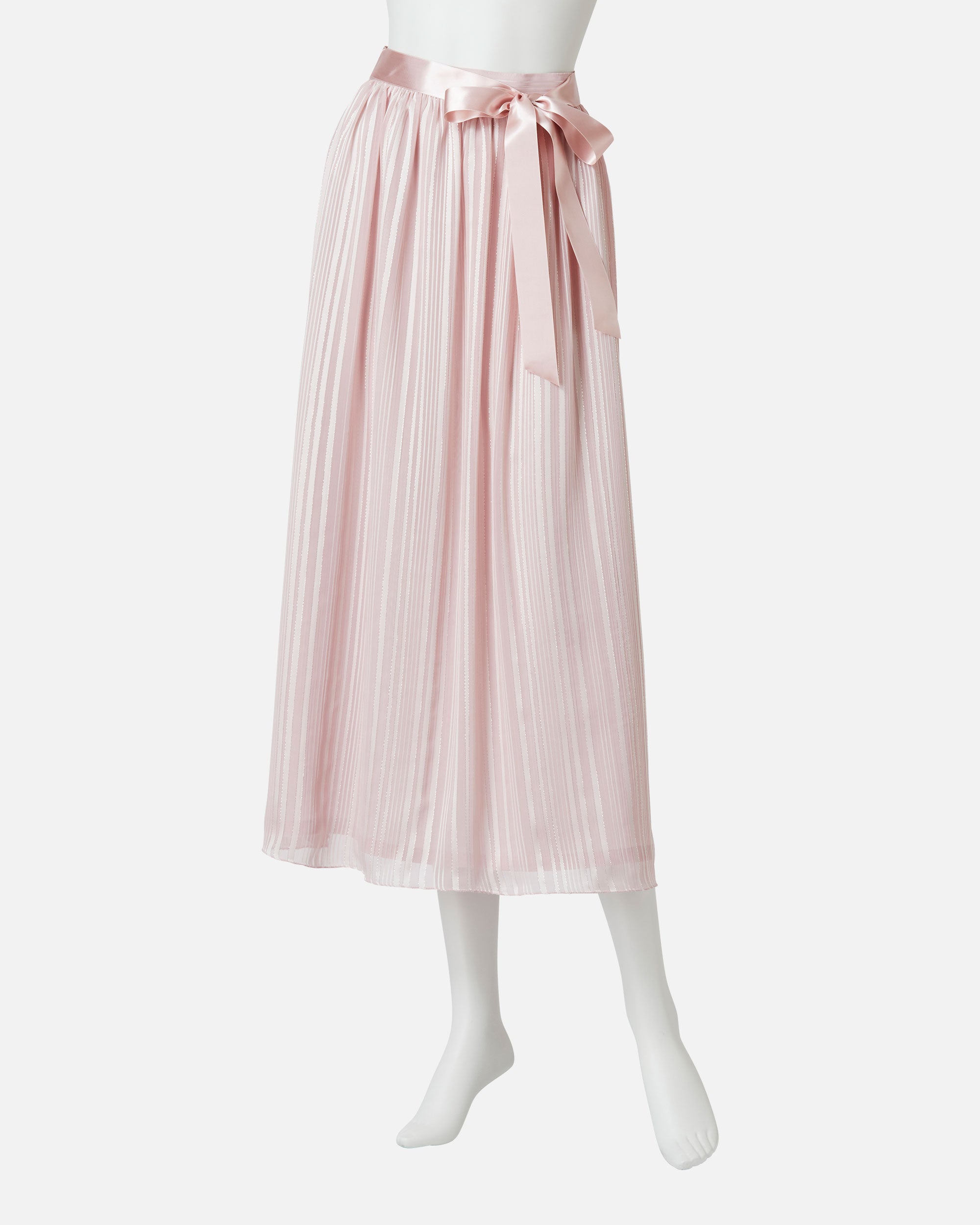 シフォンサテンギャザースカート / Gathered Chiffon Satin Skirt