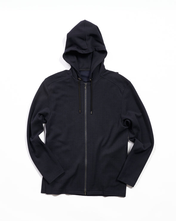 新品未使用【ジュンアシダ】黒ノーカラー ジャケットシンプルニットウール裏地あり ALL for Cordinate - jun ashida | ONLINE STORE
