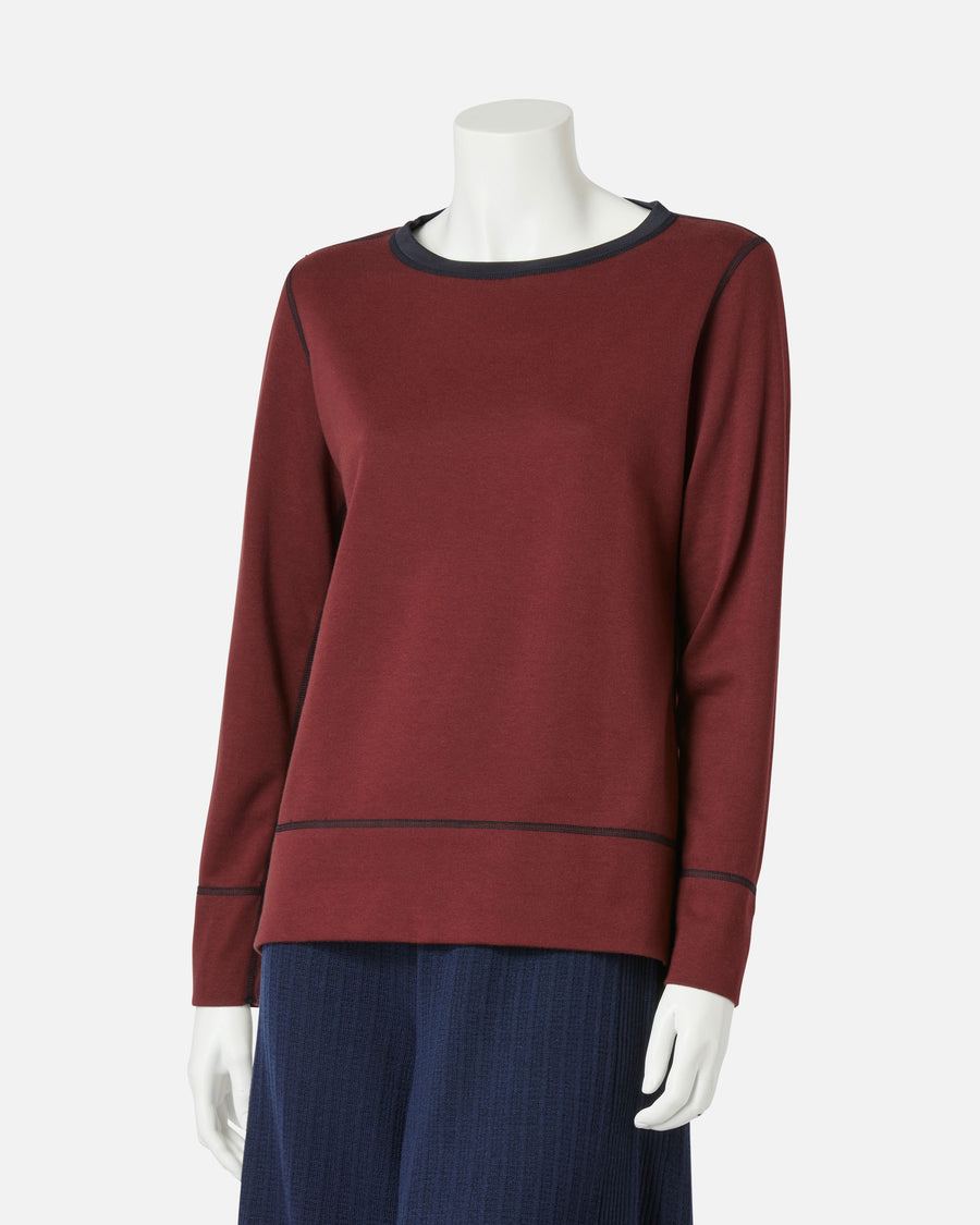 シルクコットンジャージーリバーシブルプルオーバー / Reversible Silk Cotton Jersey Pullover