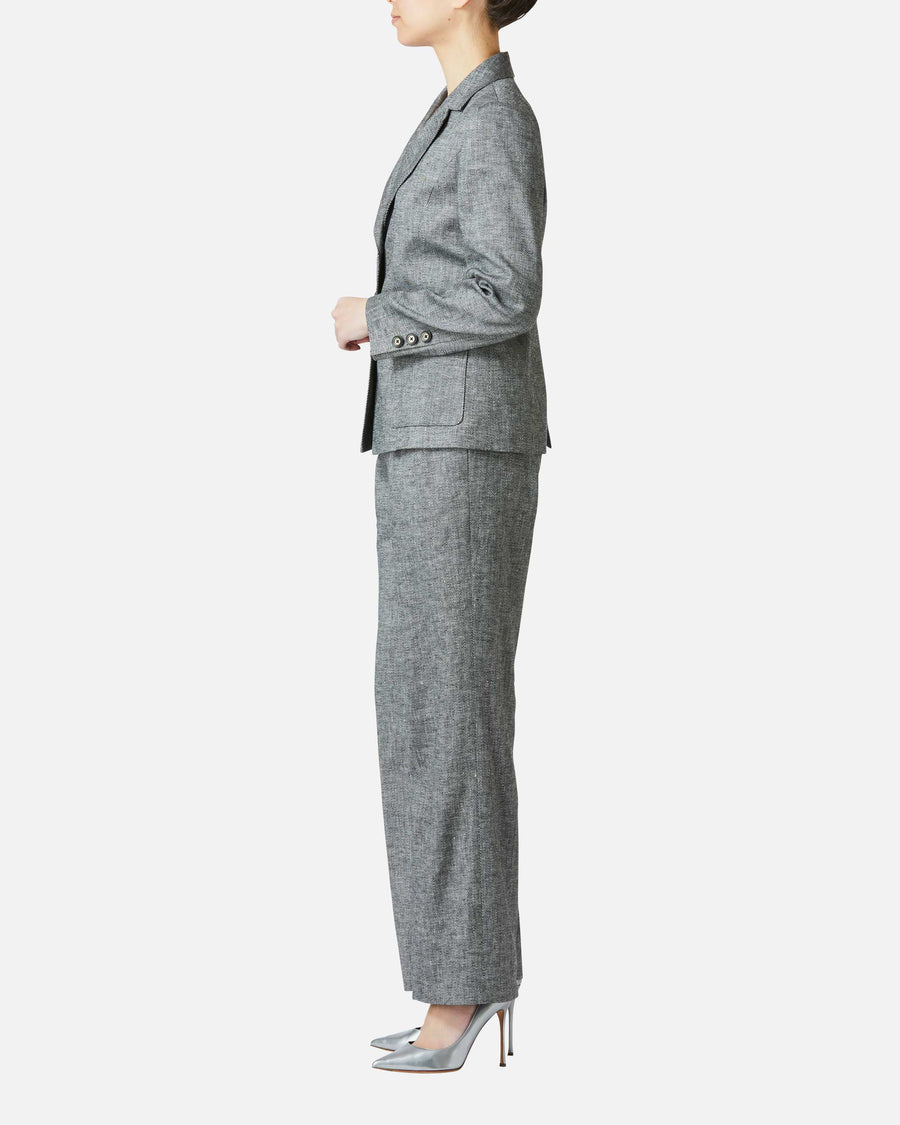 ストレッチリネンタックパンツ