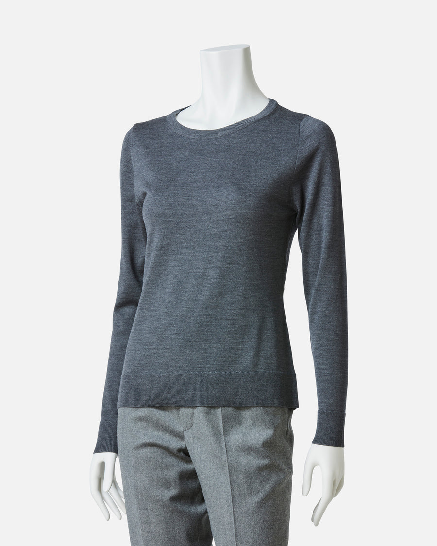 ウールカシミアクルーネックプルオーバー / Wool Cashmere Crew-Neck Pullover