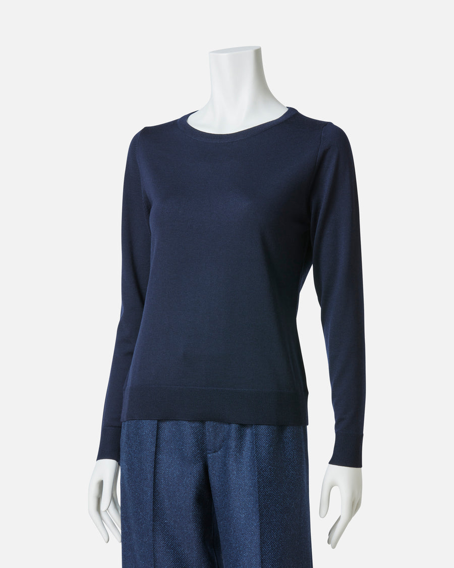 ウールカシミアクルーネックプルオーバー / Wool Cashmere Crew-Neck Pullover
