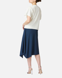 アシンメトリーニットスカート