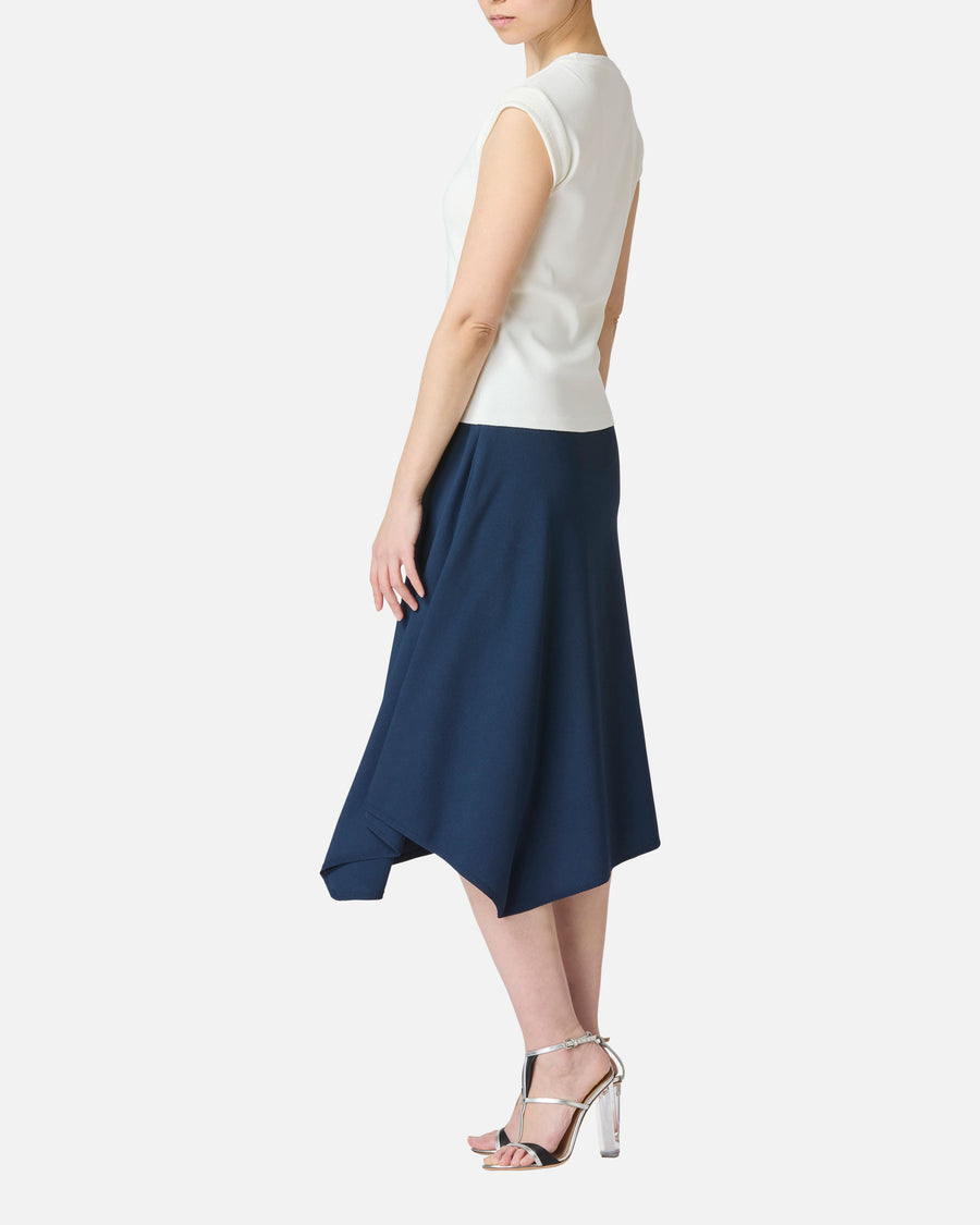 アシンメトリーニットスカート