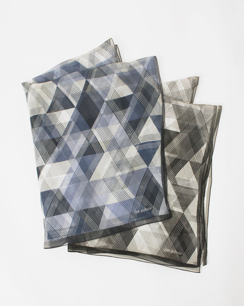 jun ashida - ジオメトリック柄シルクスカーフ | ONLINE STORE