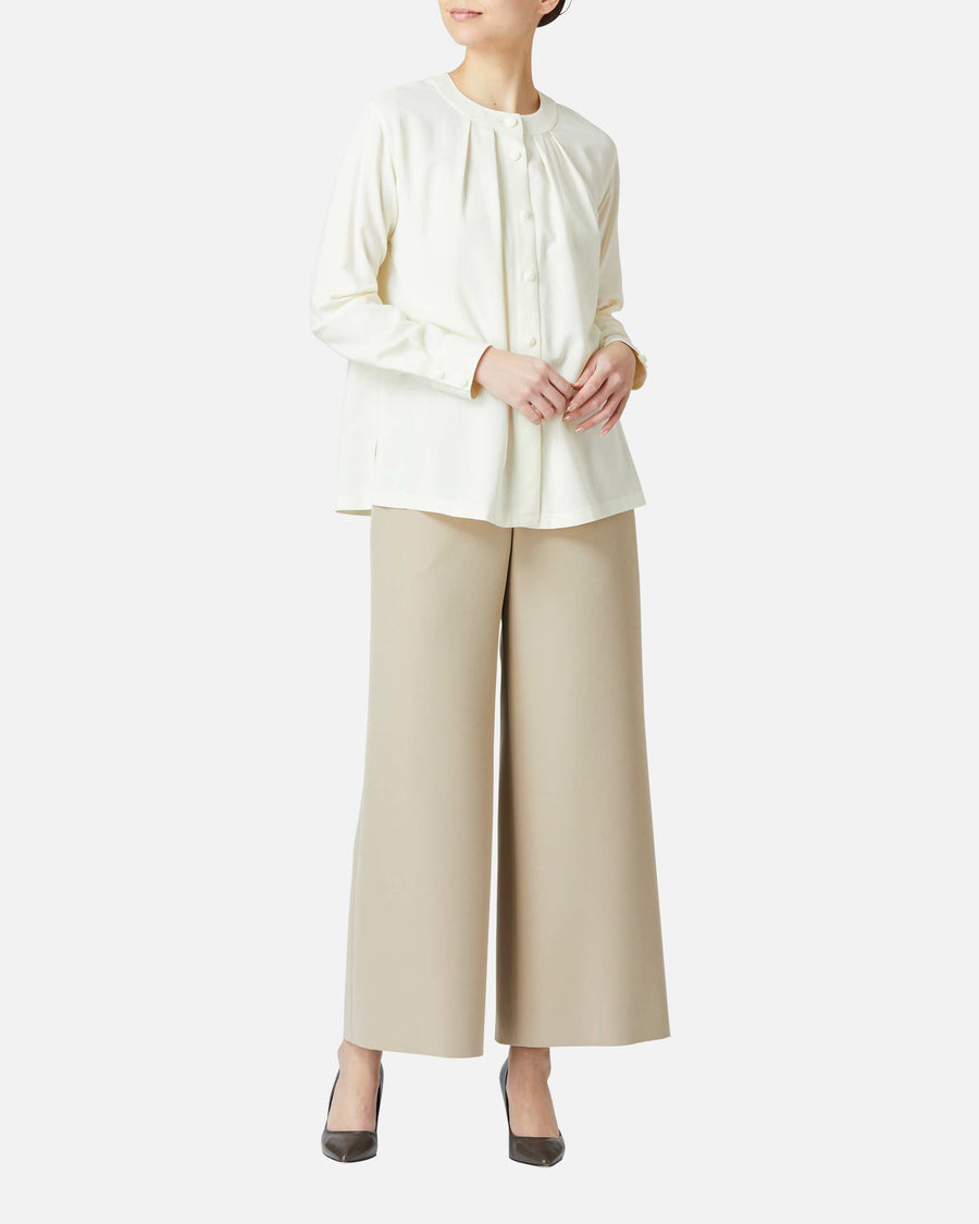 ストレッチクレープワイドパンツ / Wide Stretch Crepe Pants