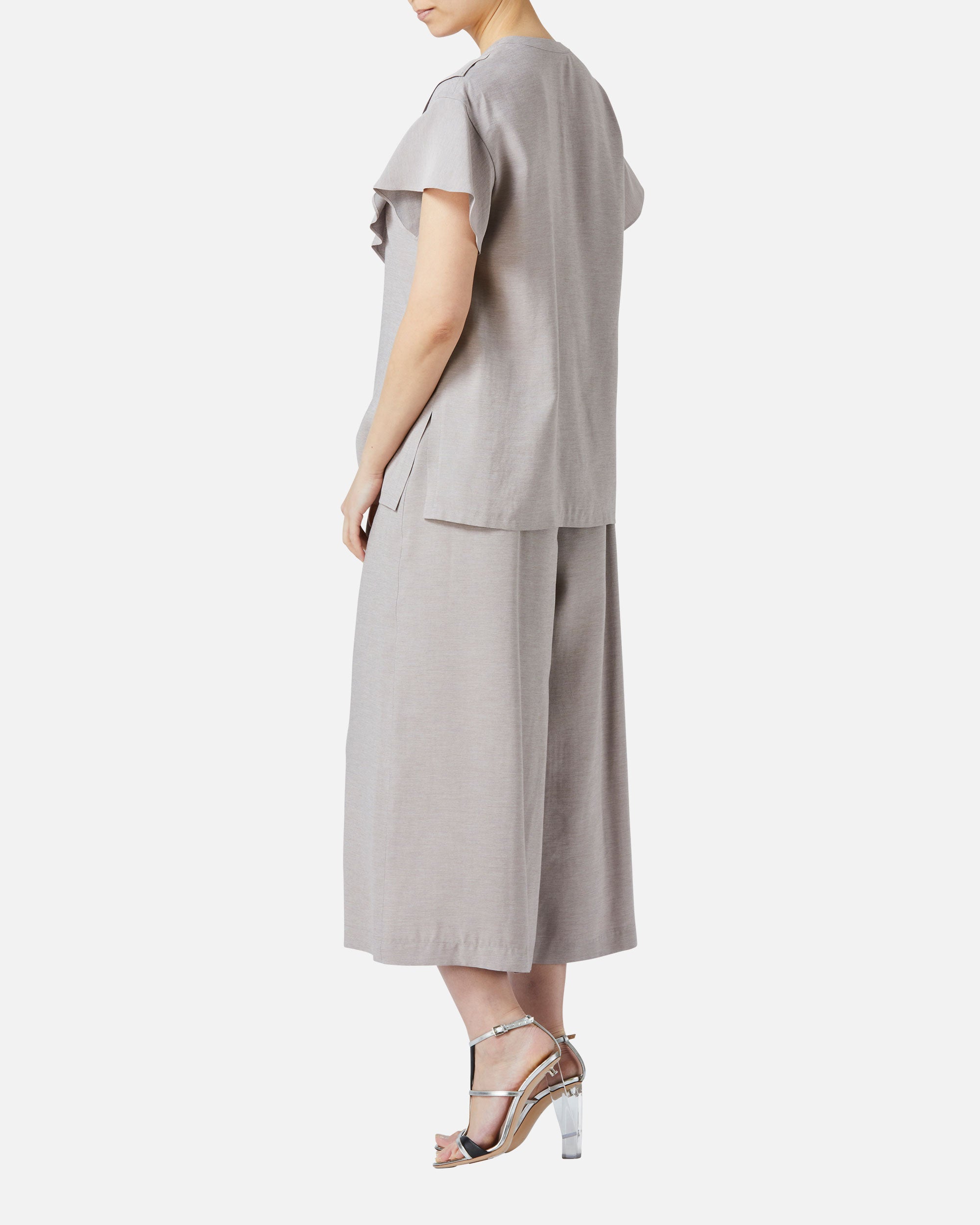 リボンギャザーパンツ / Gathered Waist Pants with Ribbon