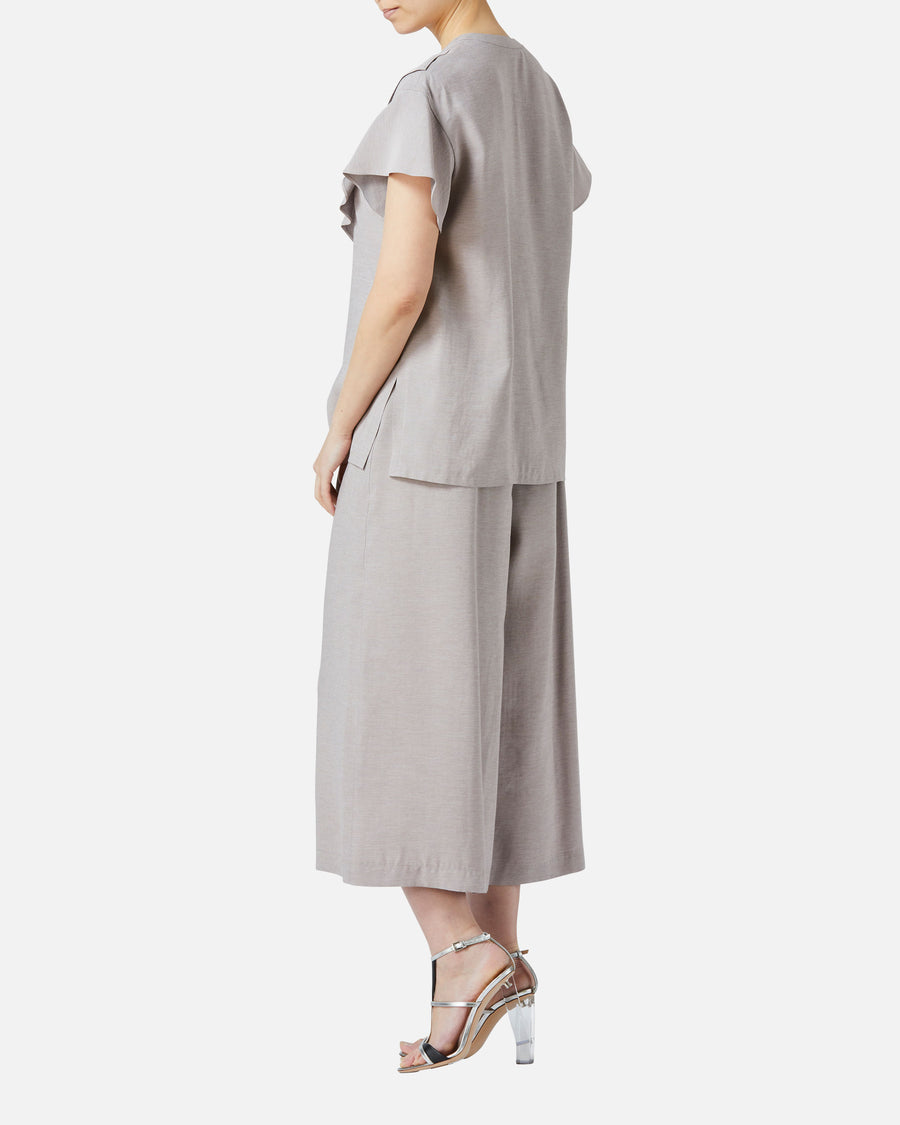 リボンギャザーパンツ / Gathered Waist Pants with Ribbon