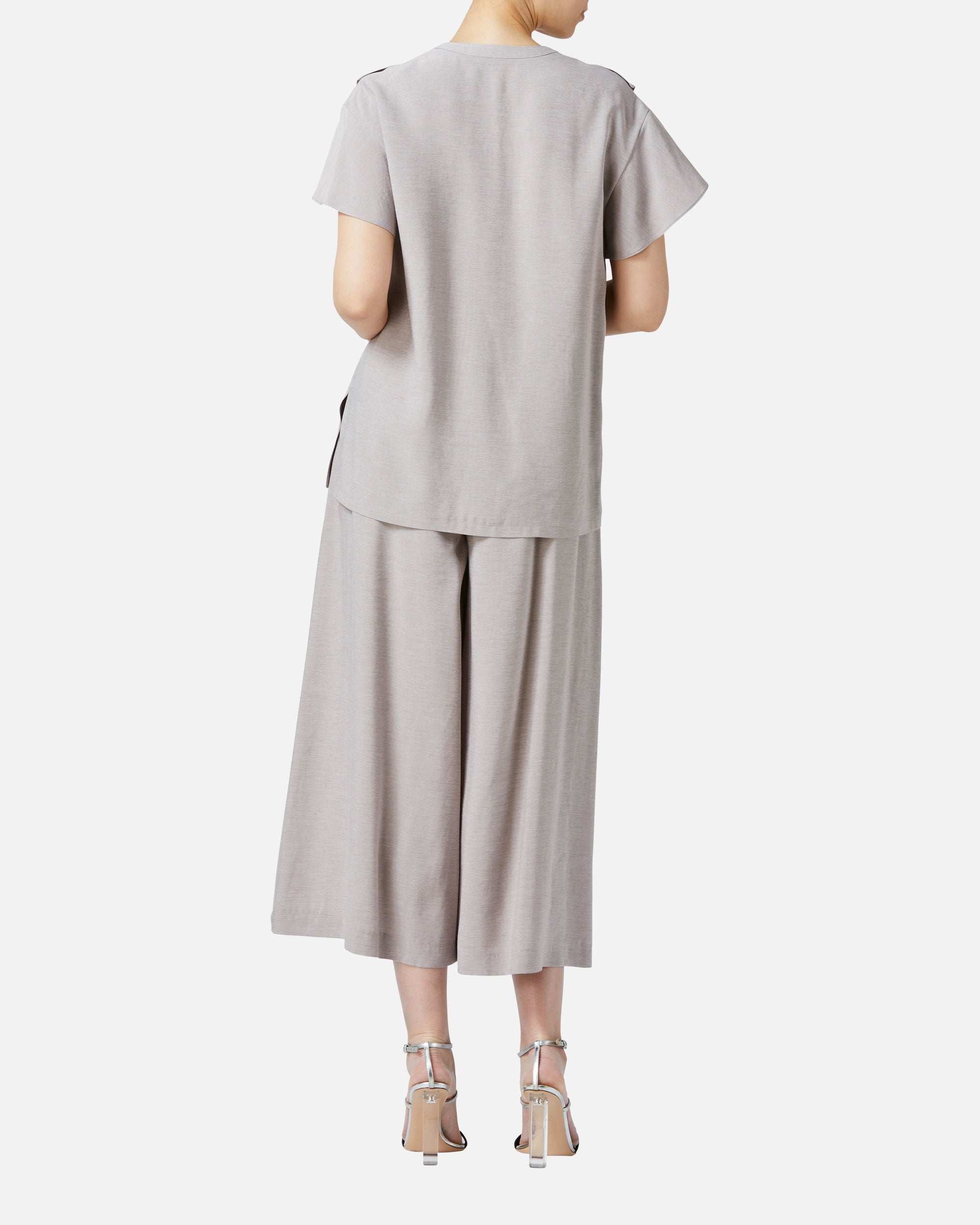 リボンギャザーパンツ / Gathered Waist Pants with Ribbon