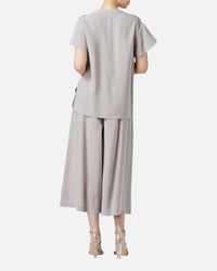 リボンギャザーパンツ / Gathered Waist Pants with Ribbon