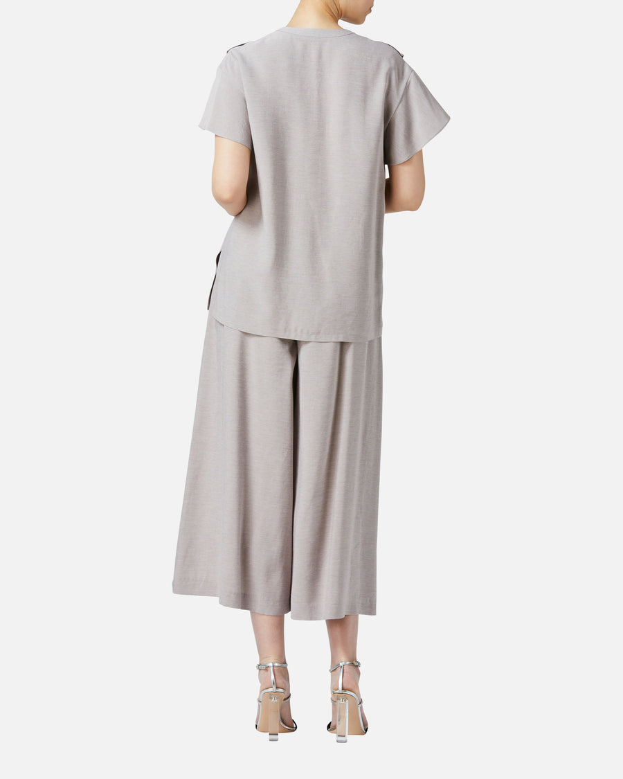 リボンギャザーパンツ / Gathered Waist Pants with Ribbon