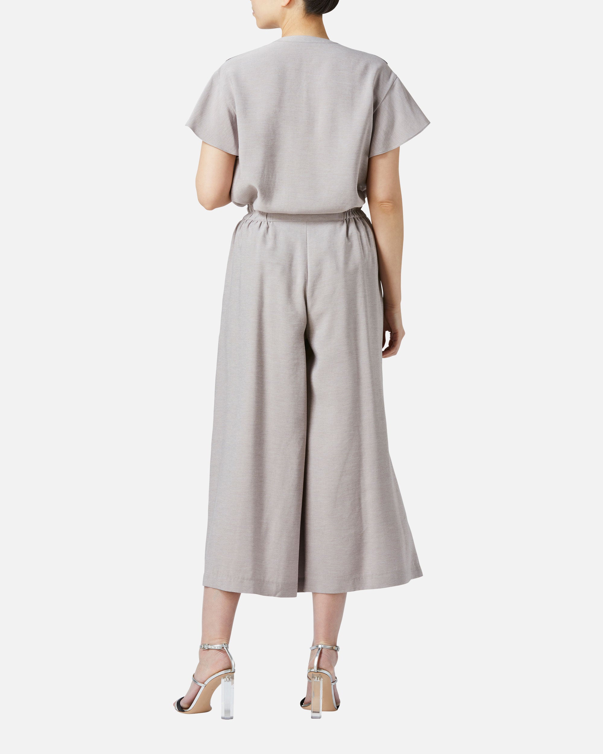 リボンギャザーパンツ / Gathered Waist Pants with Ribbon