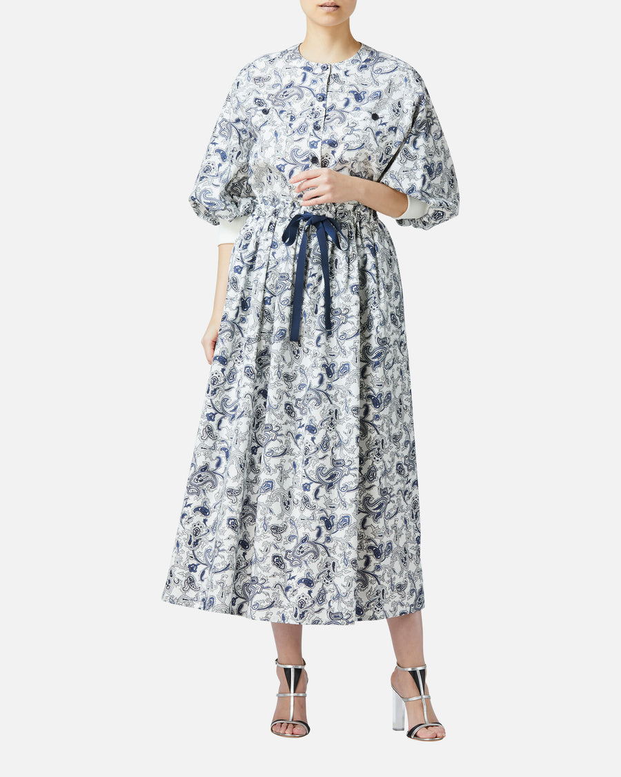 ペイズリープリントパフスリーブブラウス / Puff Sleeve Blouse with Paisley Print