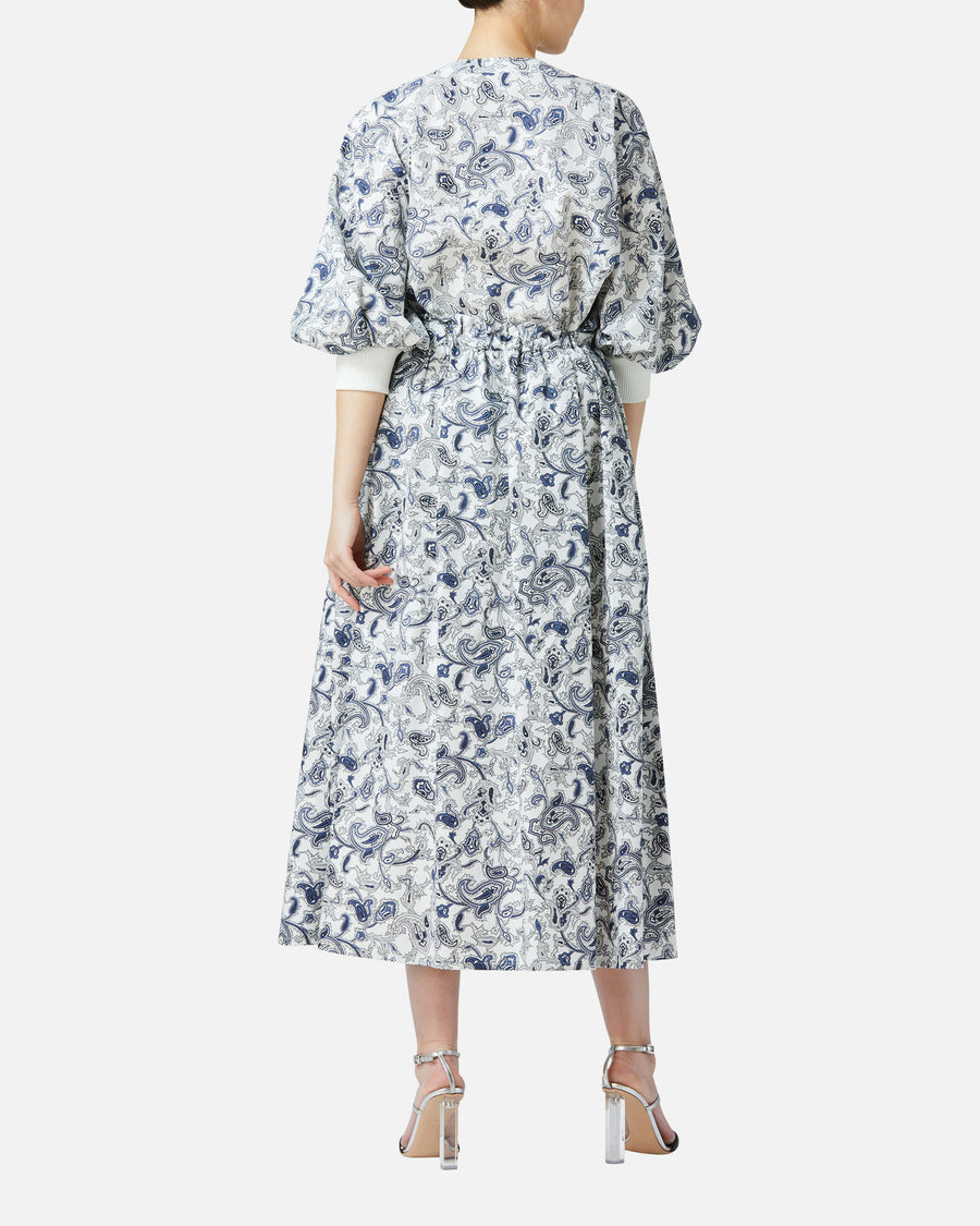 ペイズリープリントパフスリーブブラウス / Puff Sleeve Blouse with Paisley Print