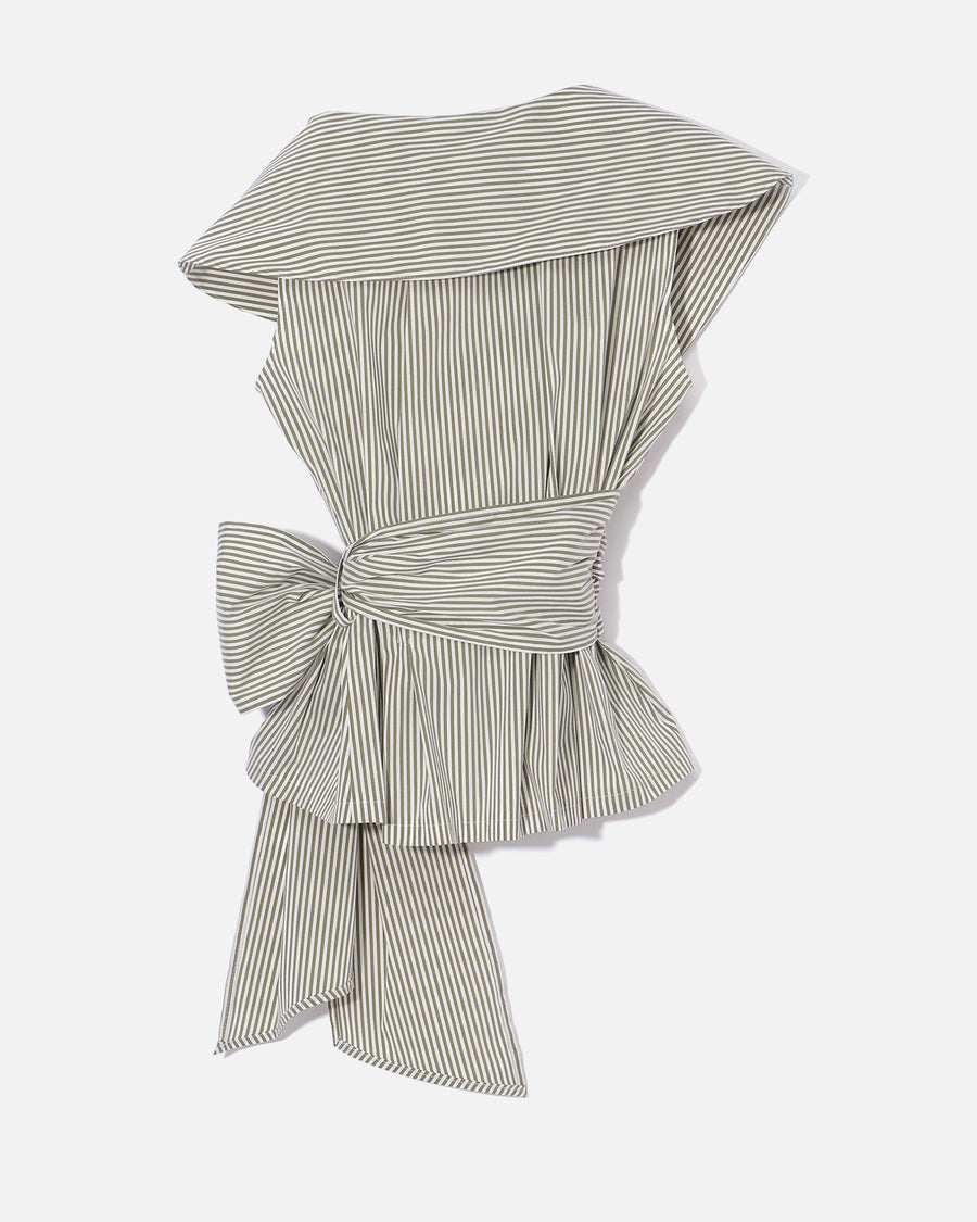 ポリエステルナイロンソフトタフタ カシュクール風ブラウス / Cache-Coeur Style Polyester Nylon Soft Taffeta Blouse