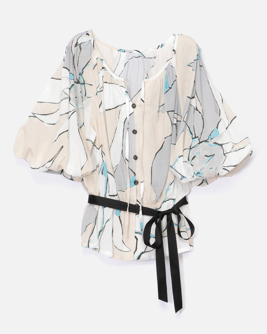 ボタニカル柄ブラウス / Botanical Print Blouse