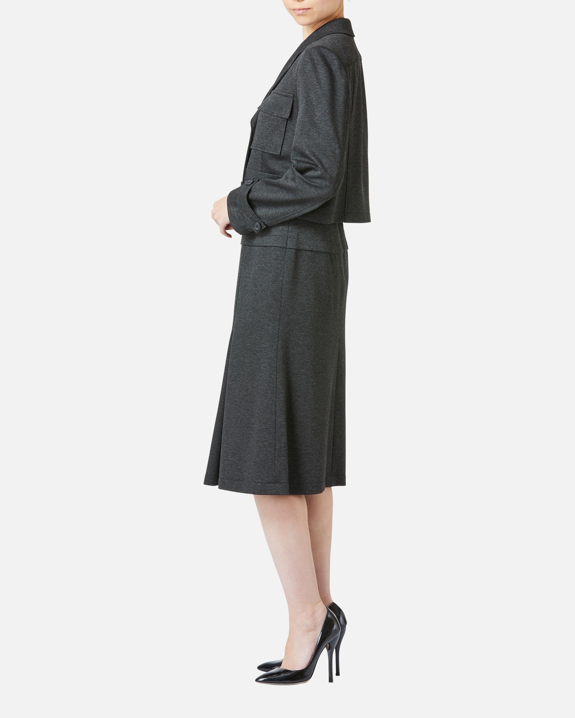 ダブルジャージ―セミフレアスカート / Double Jersey Semi Flared Skirt