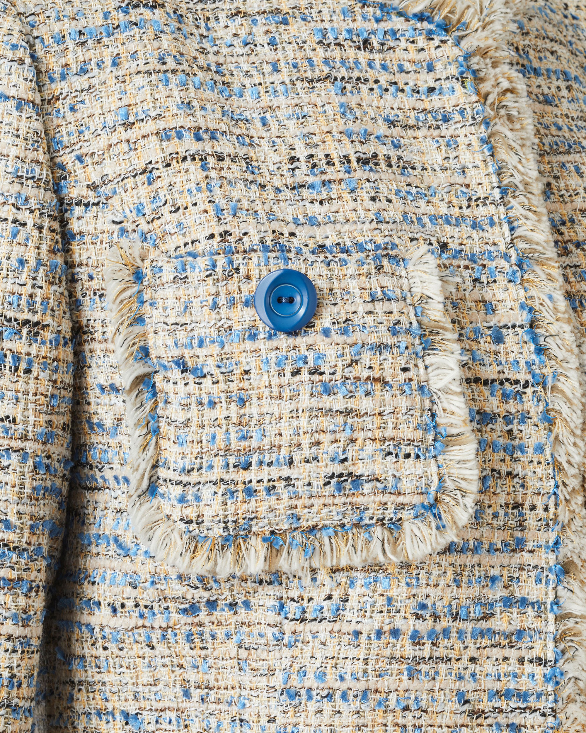 ストレッチサマーツィードノーカラージャケット / Stretch Summer Tweed Collarless Jacket
