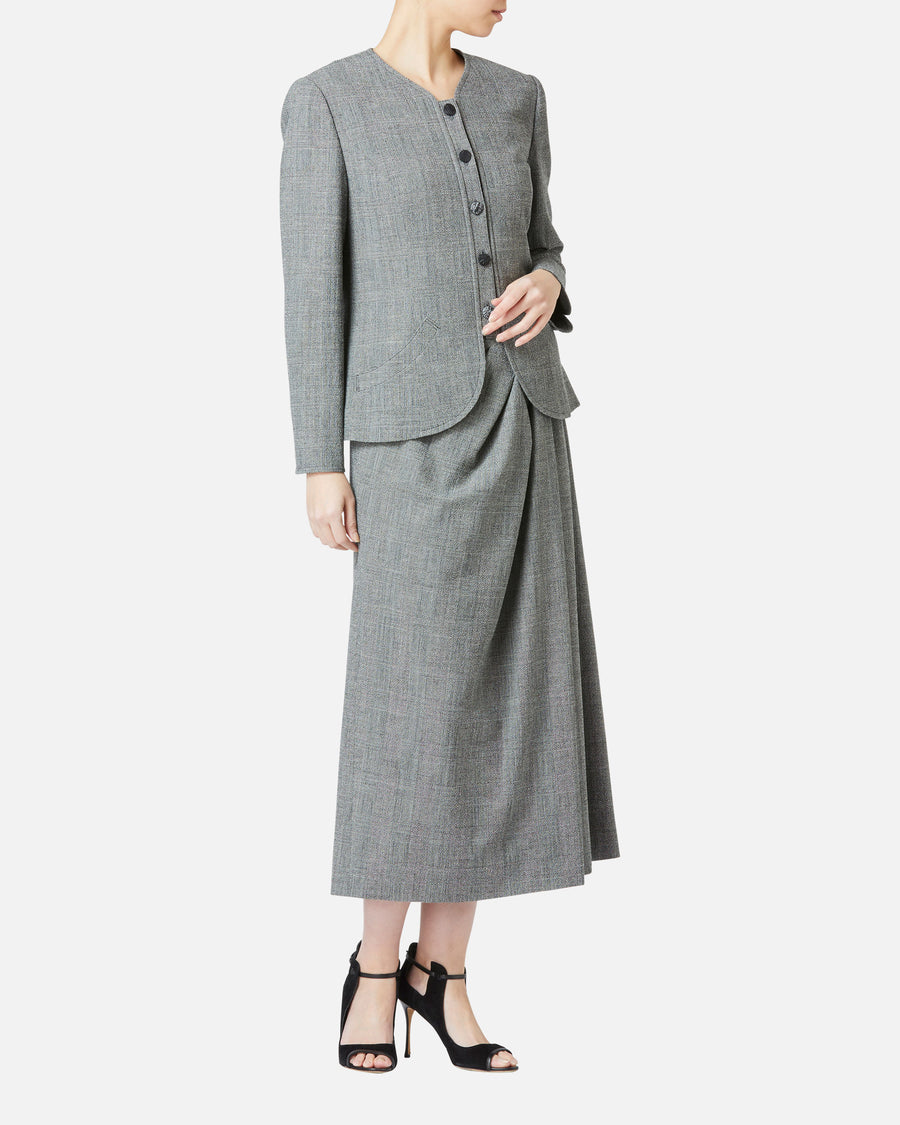 ストレッチクレープラップ風スカート / Stretch Crape Wrap Style Skirt