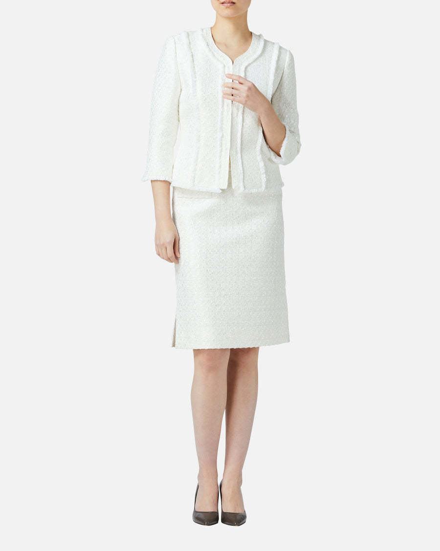 サマーツィードフリンジジャケット / Fringed Summer Tweed Jacket