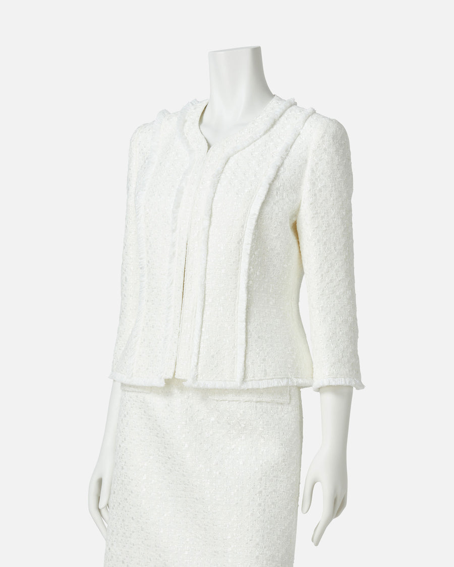 サマーツィードフリンジジャケット / Fringed Summer Tweed Jacket