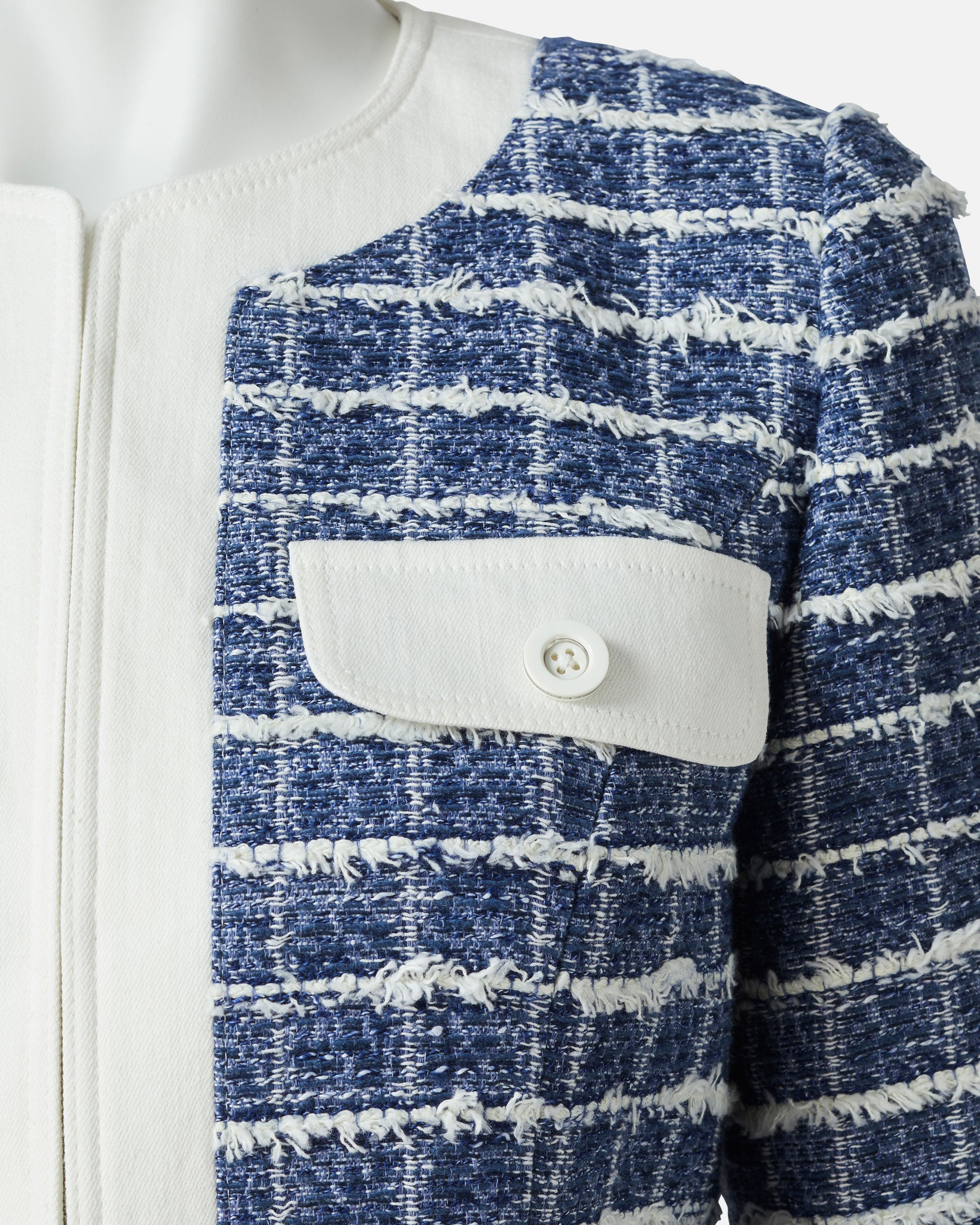 サマーツィード×デニムジャケット / Summer Tweed Denim Jacket