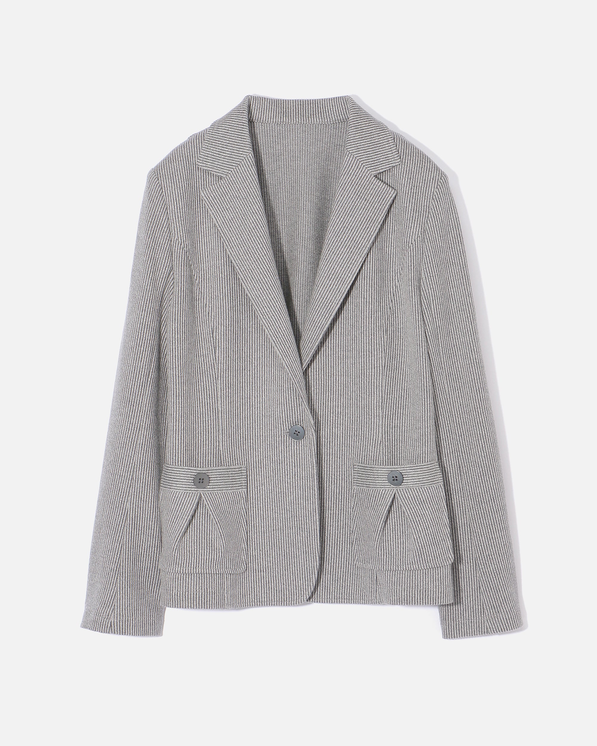 リネンコットンジャージー シームレスジャケット / Linen Cotton Jersey Seamless Jacket