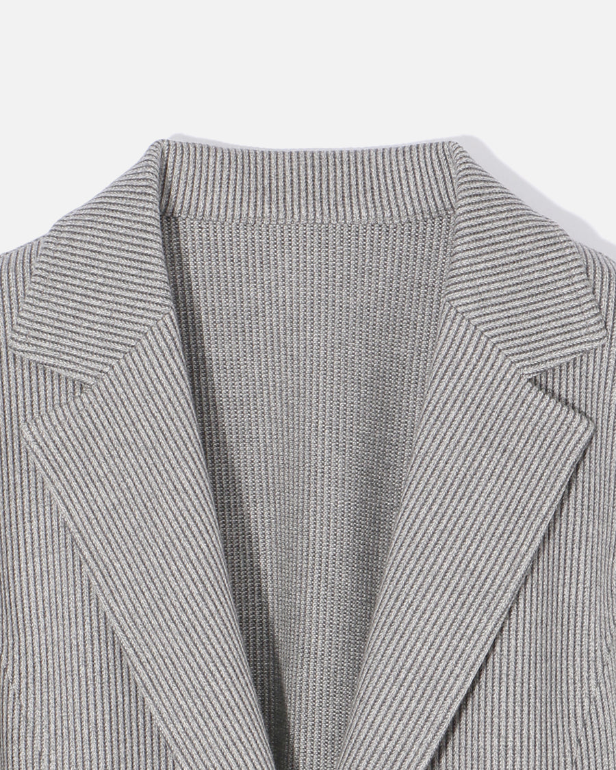 リネンコットンジャージー シームレスジャケット / Linen Cotton Jersey Seamless Jacket