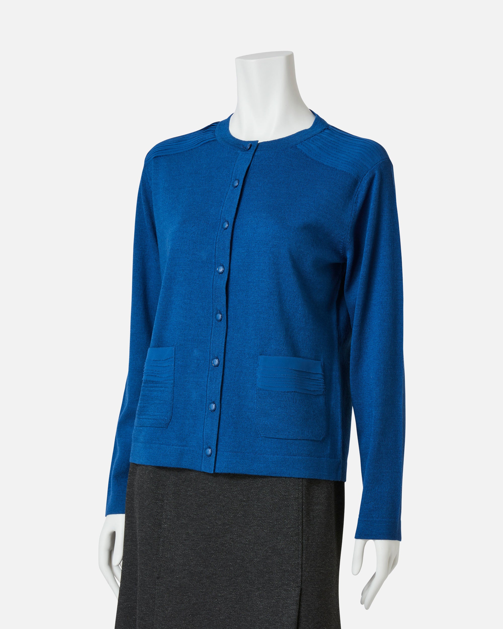 ウールシルクフリルニットカーディガン / Fringed Wool Silk Knit Cardigan