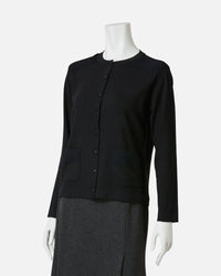 ウールシルクフリルニットカーディガン / Fringed Wool Silk Knit Cardigan