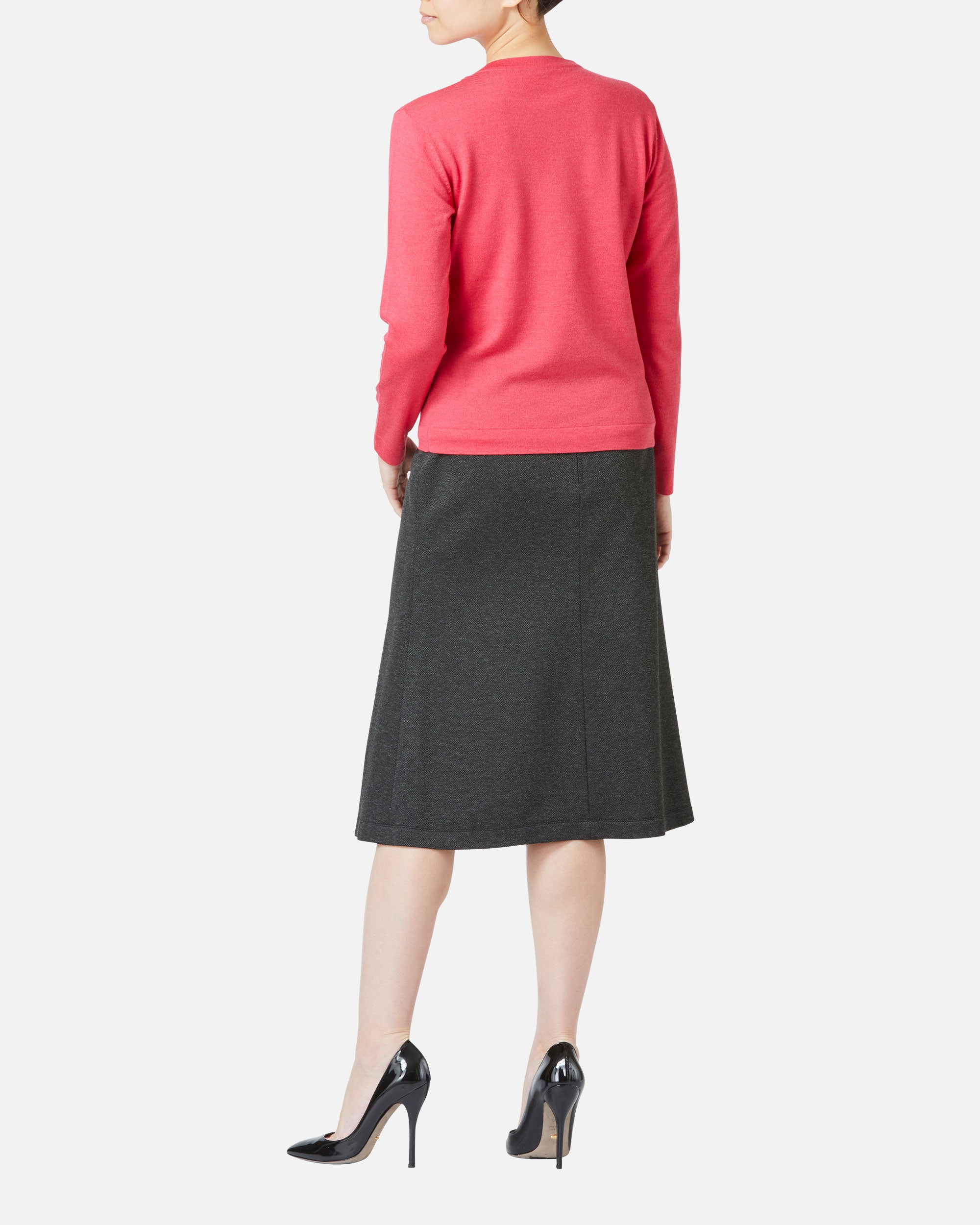 シルクウールフリルニットプルオーバー / Silk Wool Knit Pullover