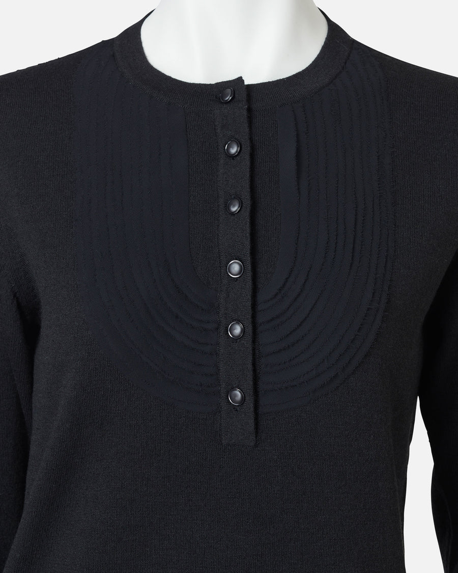 シルクウールフリルニットプルオーバー / Silk Wool Knit Pullover